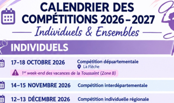 Calendrier des compétitions